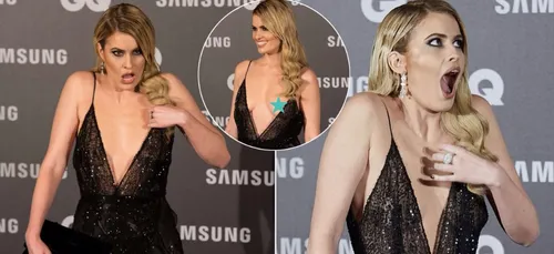 GQ Awards : gros accident de décolleté sur le tapis rouge !