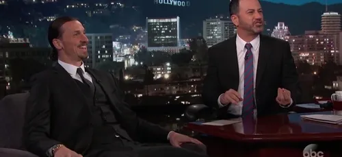 Chez Jimmy Kimmel, Zlatan balance qu'il sera bien à la prochaine...