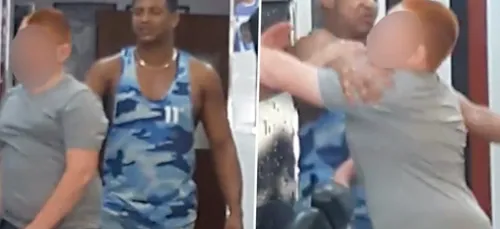 Vexé de sa coupe de cheveux, un enfant tente de frapper son...