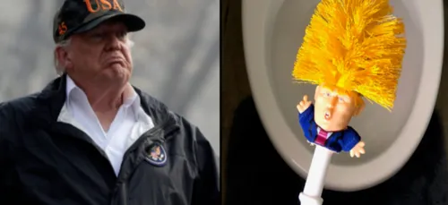 Quelqu'un a commencé à vendre des brosses de toilette Donald Trump