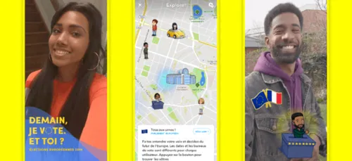 Snapchat propose des filtres spécialement créés pour les élections...