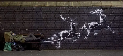 Bansky : filmé en train de réaliser une nouvelle oeuvre ! [VIDÉO]