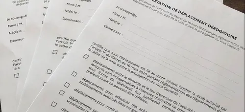 Attestation de déplacement : il n’est pas possible de la présenter...