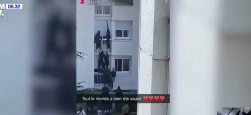 Des jeunes escaladent un mur pour sauver une famille en proie aux...