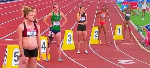 Enceinte de 4 mois et demi, elle prend part aux épreuves...