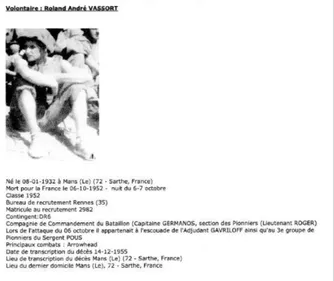 La famille d’un soldat originaire du Mans, mort en 1952, est...