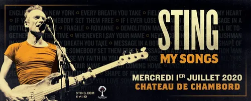 Événement : Sting en concert au château de Chambord l’été prochain !