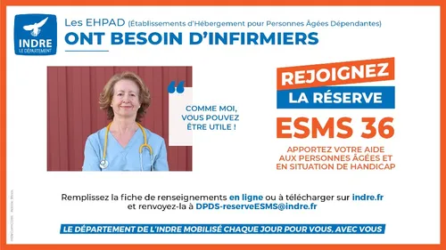 Les EHPAD de l’Indre recherchent des infirmiers