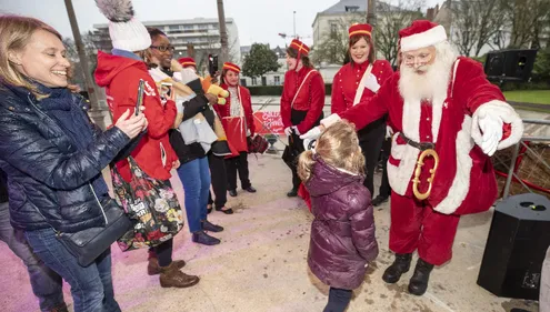 Le Covid préoccupe les plus jeunes, selon le Père Noël d’Angers