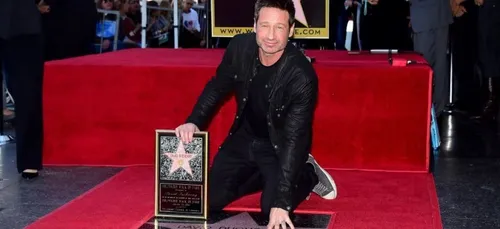 David Duchovny a son étoile à Hollywood