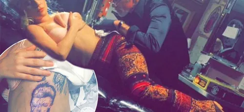 Lady Gaga se fait tatouer Bowie