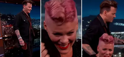 P!nk surprise en pleine interview par Johnny Depp