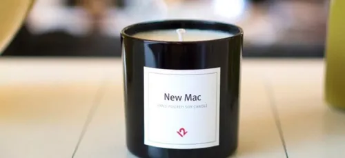 Une bougie avec un parfum...Mac!