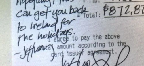 Le gros pourboire pour Ben