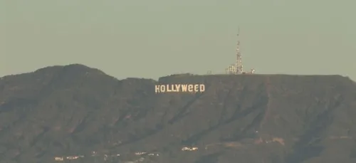 Le panneau Hollywood devient Hollyweed