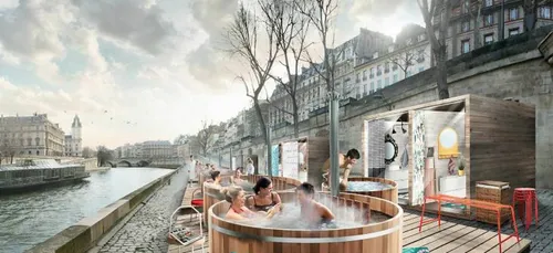 Paris : venez tester les bains nordiques installés en bord de Seine