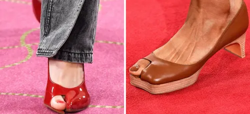 Les chaussures qui dévoilent le gros orteil, la nouvelle tendance...