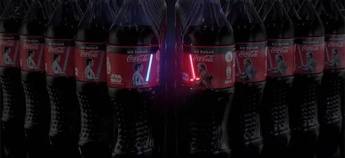 Coca Cola lance des bouteilles Star Wars avec des sabres laser...
