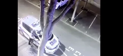 Hauts-de-Seine : il prend feu en brûlant une voiture de police (vidéo)