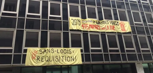 Paris : des familles investissent un commissariat abandonné pour...