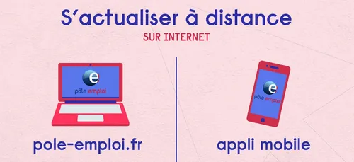 L’actualisation Pôle Emploi  par téléphone  pendant le confinement