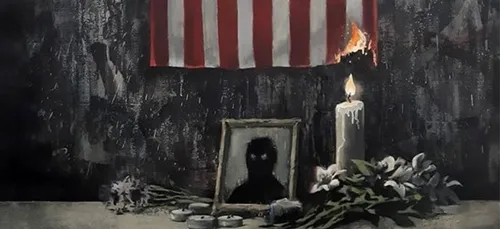 Banksy présente une nouvelle œuvre en hommage à George Floyd (Photo)