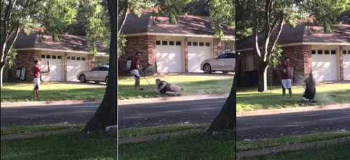 Sa voisine tient des propos racistes, il l’arrose (vidéo)