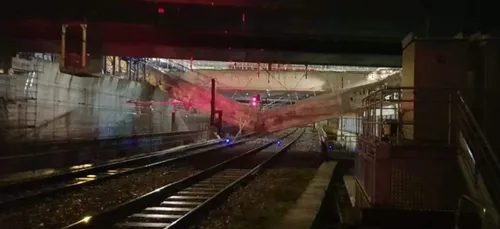 RER C : trafic interrompu après la chute d’une poutre sur les voies...