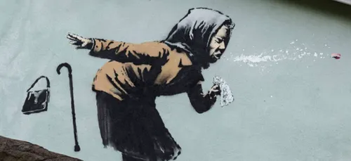 Covid-19 : Banksy dévoile une nouvelle œuvre ! (Photo)