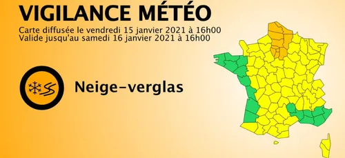 Neige, verglas : tous les départements d’Île-de-France placés en...