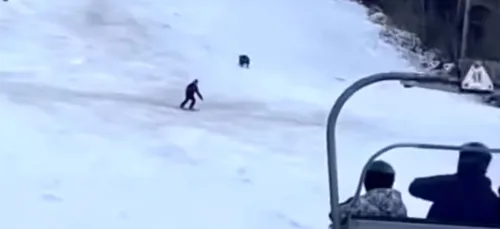 Poursuivi par un ours en pleine descente, ce skieur a eu la peur de...