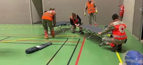 Val-de-Marne : un gymnase réquisitionné face à la crue de la Seine