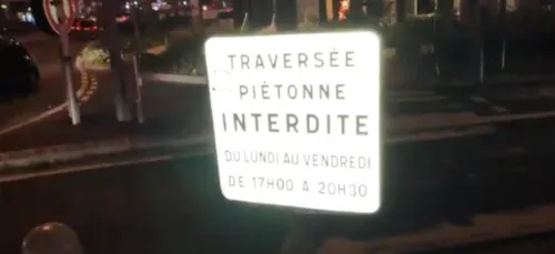 Dans les Yvelines, il existe un passage piéton… interdit aux piétons.