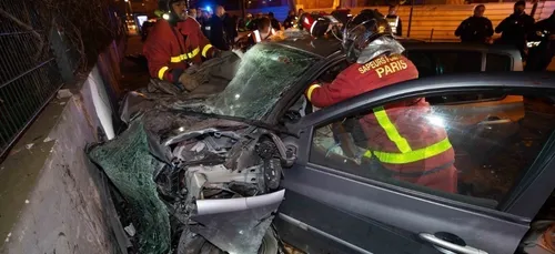 La course-poursuite finit dans le mur : 4 blessés graves à Saint-Denis