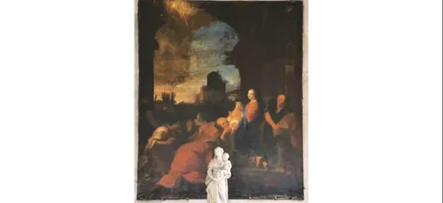 Un tableau appartenant à la cathédrale Notre-Dame de Paris...