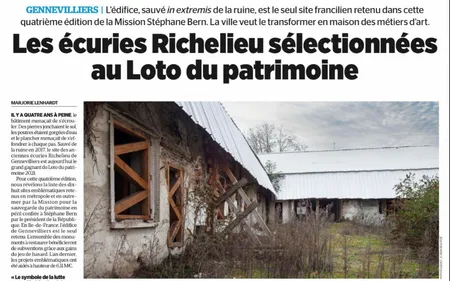 Un seul site francilien sélectionné au Loto du patrimoine