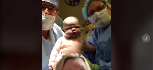 Une femme accouche d’un bébé de 6 kilos ! (Vidéo)
