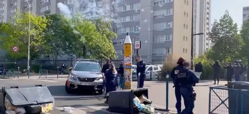 Blocus lycéen : des tirs de mortiers à Aubervilliers (vidéo)