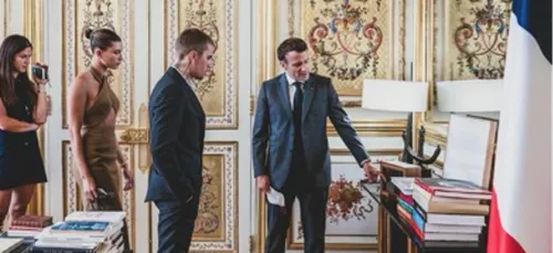 Paris : Justin Bieber reçu par Emmanuel Macron à l’Élysée