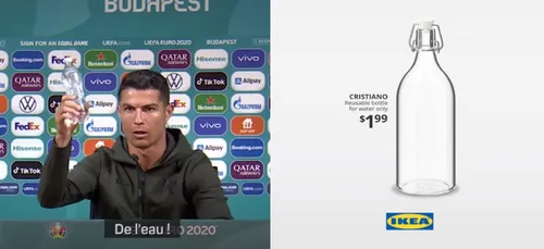 IKEA lance une bouteille en hommage à Cristiano Ronaldo ! (Photo)
