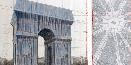 Paris : le chantier de l'empaquetage de l'Arc de triomphe commence...
