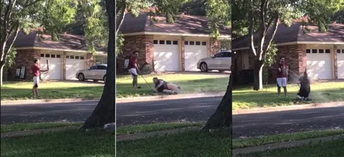 Sa voisine tient des propos racistes, il l’arrose (vidéo)