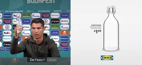 IKEA lance une bouteille en hommage à Cristiano Ronaldo ! (Photo)
