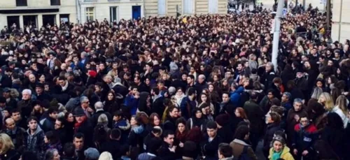 Rassemblement un an après Charlie Hebdo