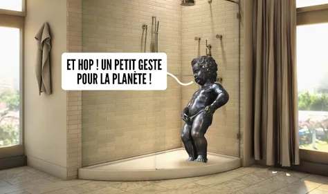 Faire pipi sous la douche: c'est bon pour la planète !