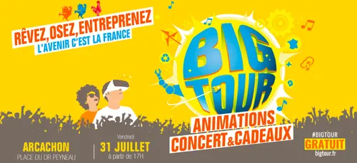 Le Big Tour Bpifrance débarque à Arcachon le 31 juillet