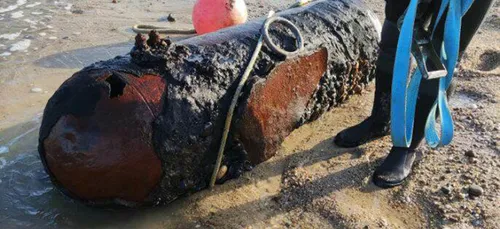 Carcans : une bombe de 400 kg découverte sur la plage