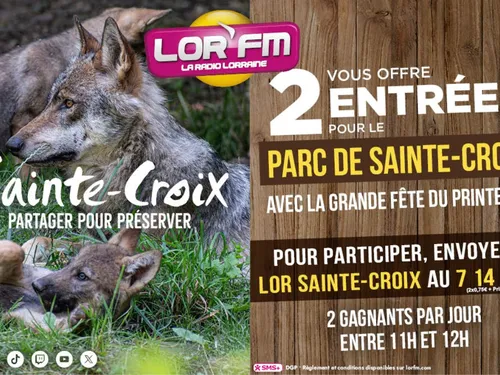 Gagnez vos entrées au parc de Sainte Croix