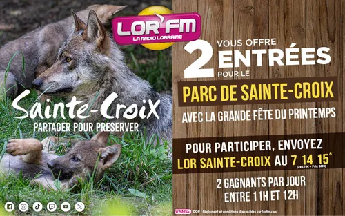 Gagnez vos entrées au parc de Sainte Croix