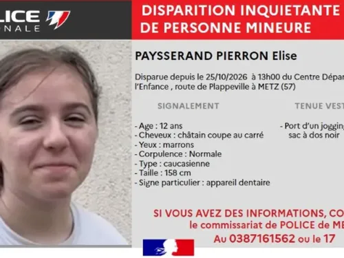 Metz : Elise, 12 ans, est portée disparue 